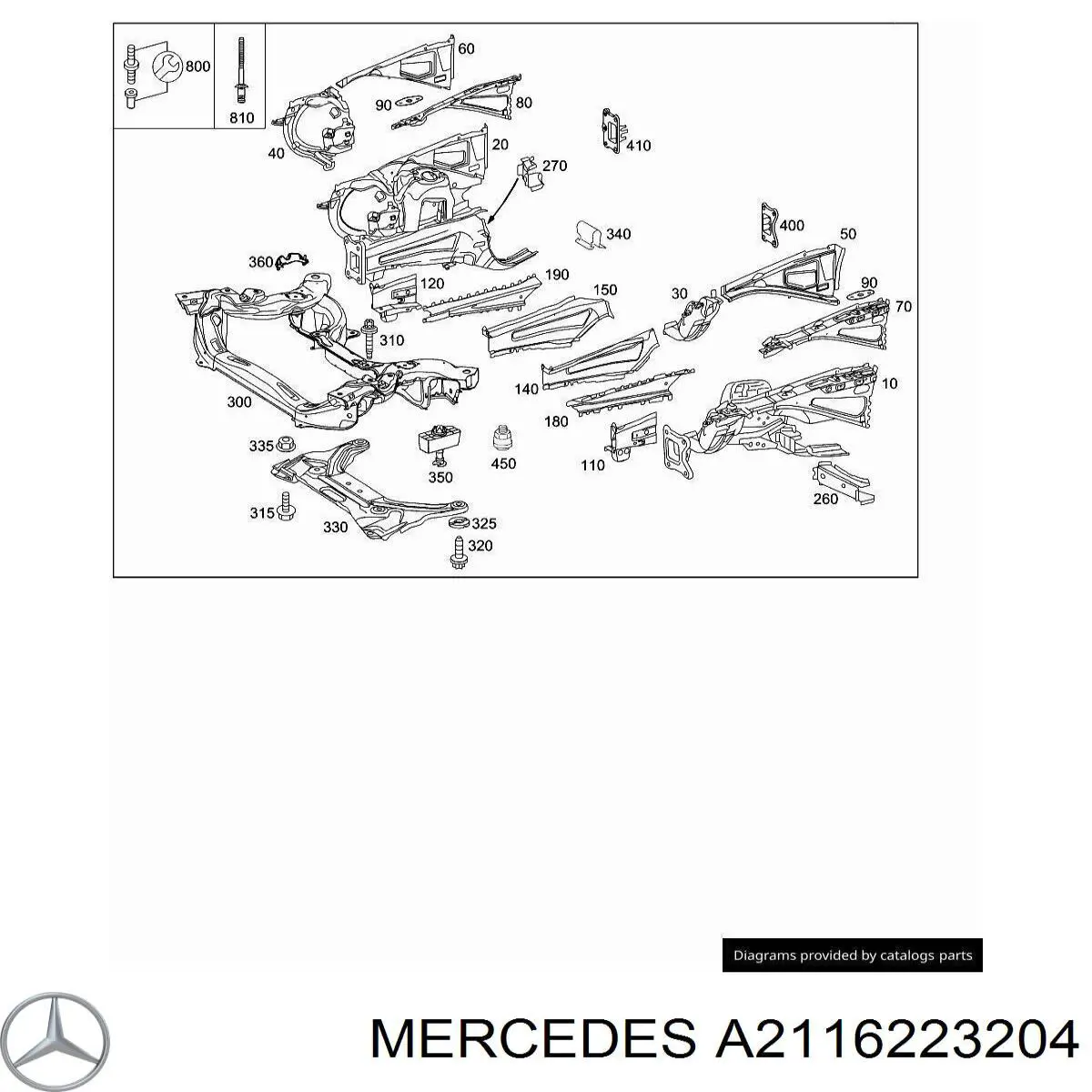 A2116223204 Mercedes 
