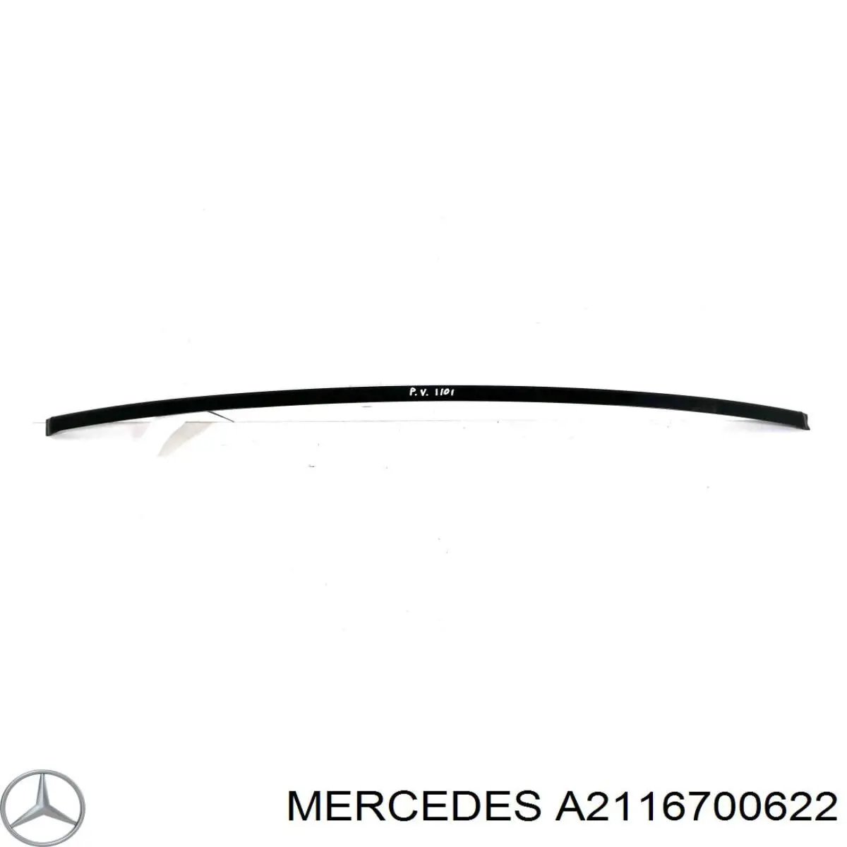 A2116700622 Mercedes Moldura superior de pára-brisas