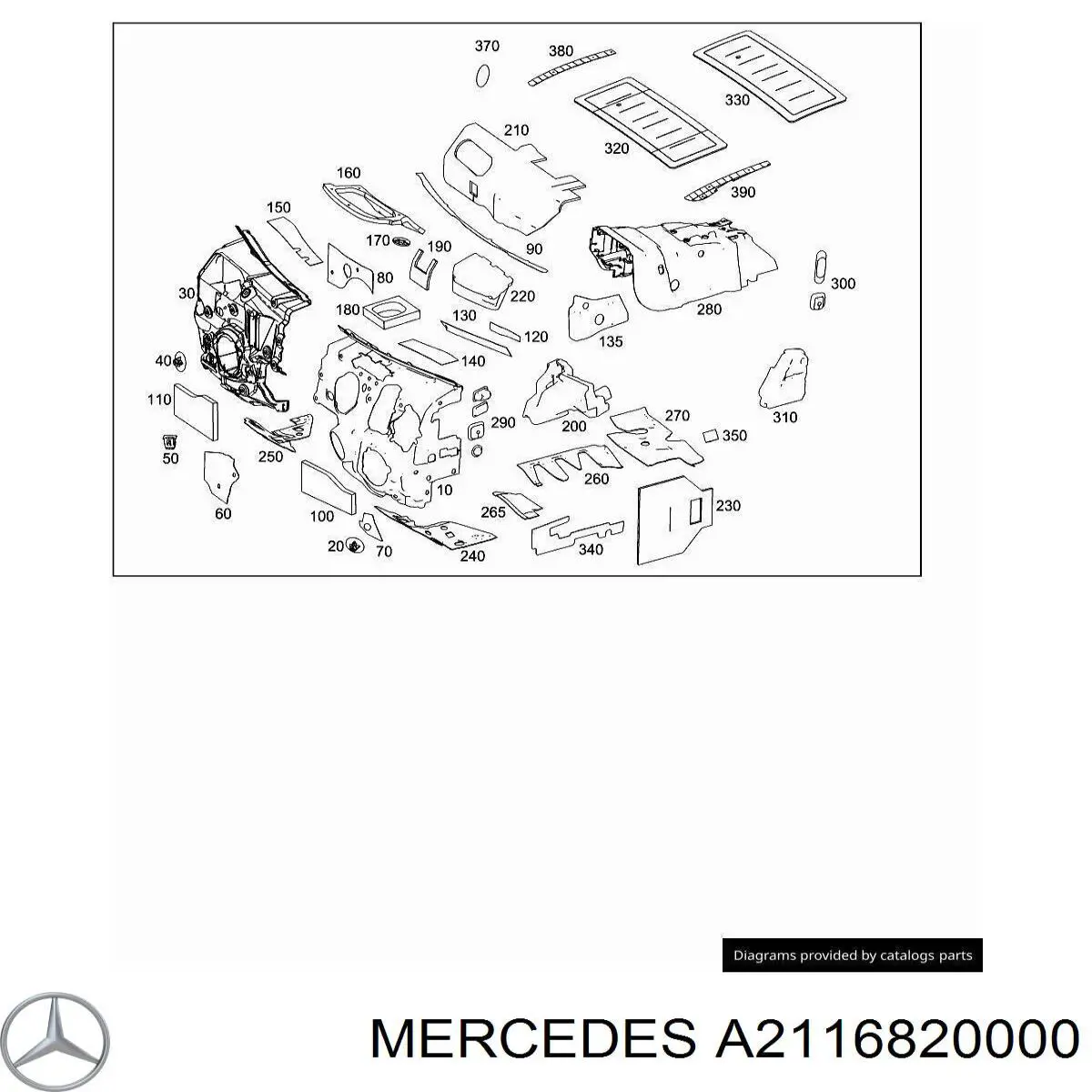  Mercedes A2116820000 preço, a partir de 39,88 USD