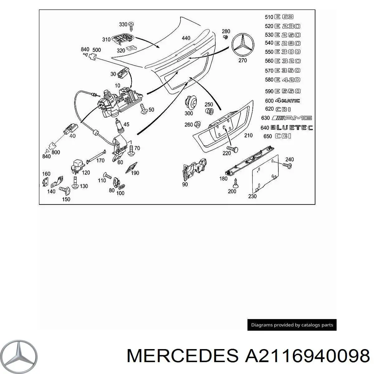 A2116940098 Mercedes 
