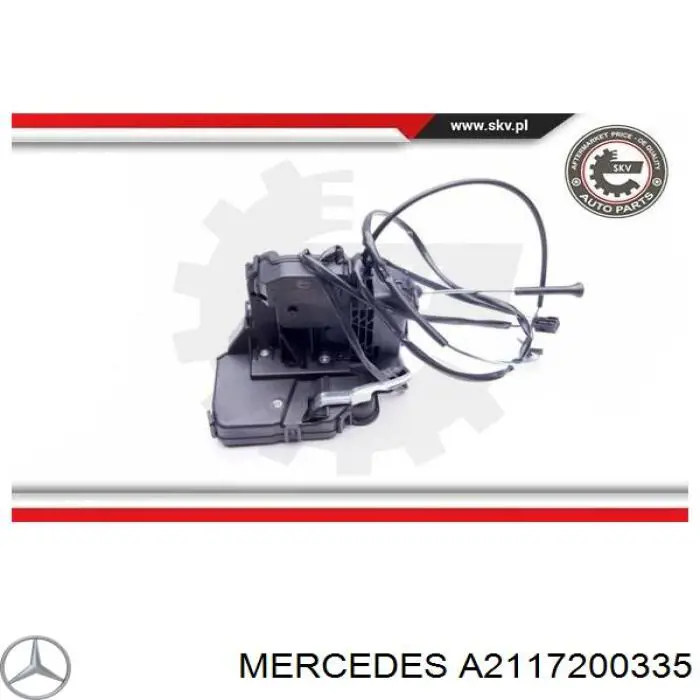 Fecho da porta dianteira esquerda 31837143 AND