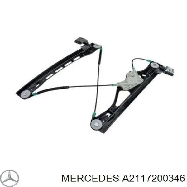 A2117200346 Mercedes Mecanismo de acionamento de vidro da porta dianteira esquerda