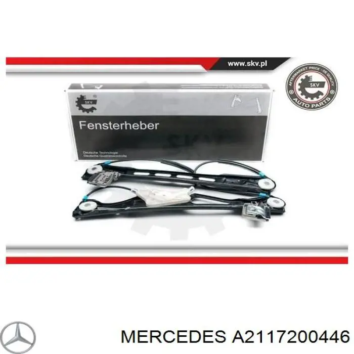 Mecanismo de acionamento de vidro da porta dianteira direita Mercedes A2117200446 preço, a partir de 57,97 USD