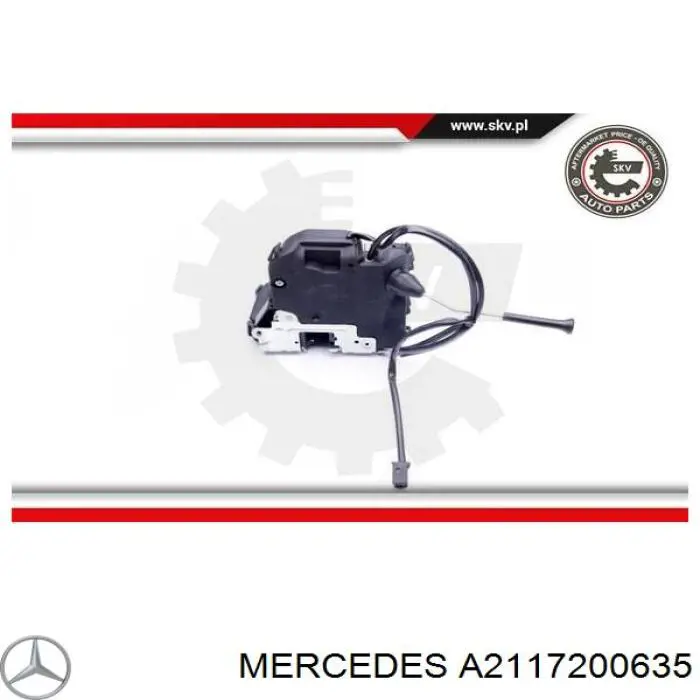 Fecho da porta dianteira direita Mercedes A2117200635 preço, a partir de 78,21 USD
