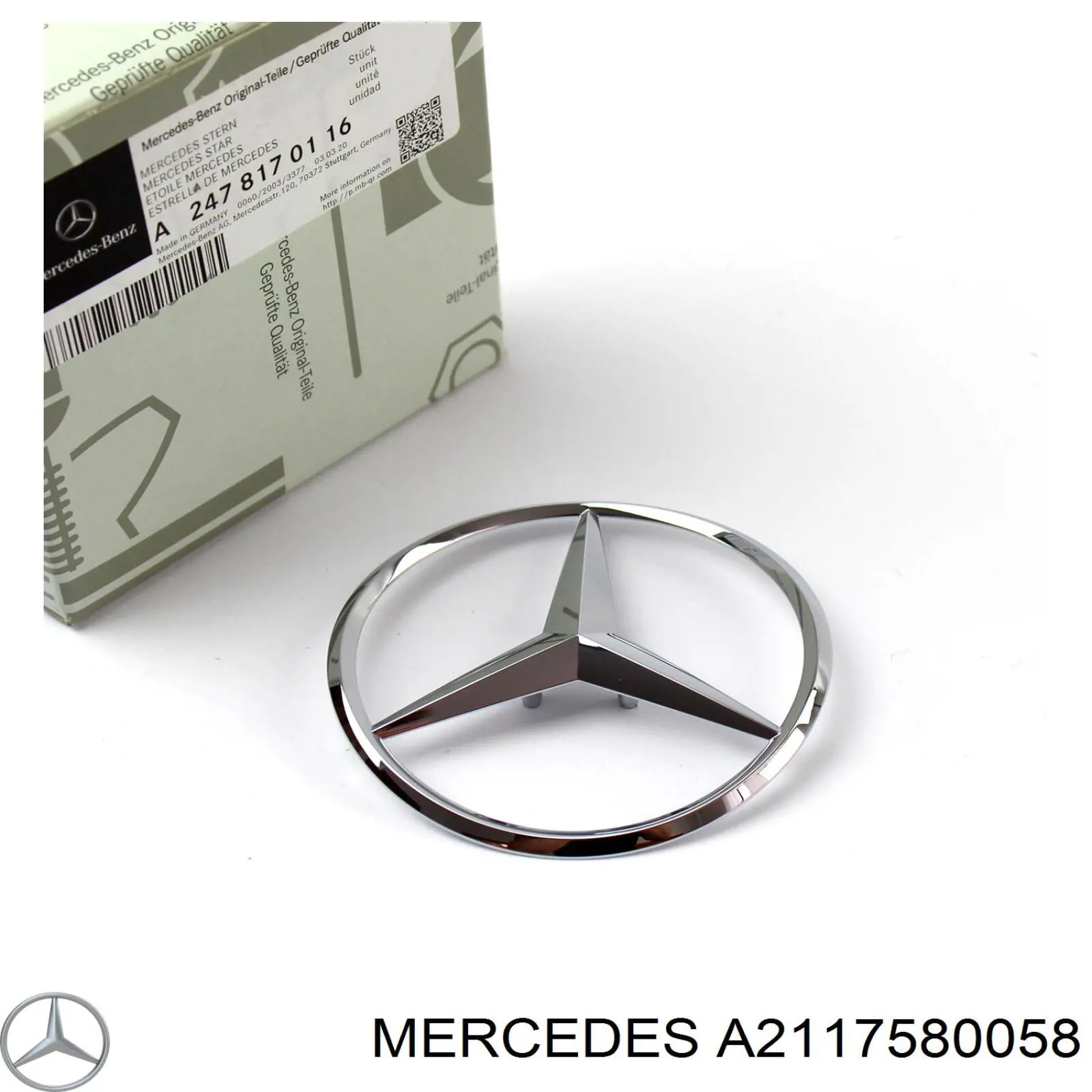 Emblema de tampa de porta-malas (emblema de firma) Mercedes 2117580058 preço, a partir de 42,16 USD