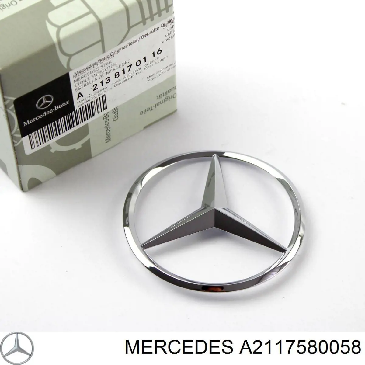 Compre 2117580058 Mercedes Emblema de tampa de porta-malas (emblema de firma)