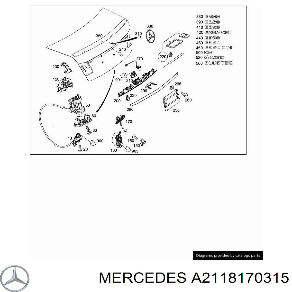 A2118170315 Mercedes 