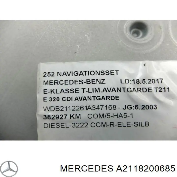 Unidade de controlo multimídia Mercedes A2208703589 preço, a partir de 180,47 USD