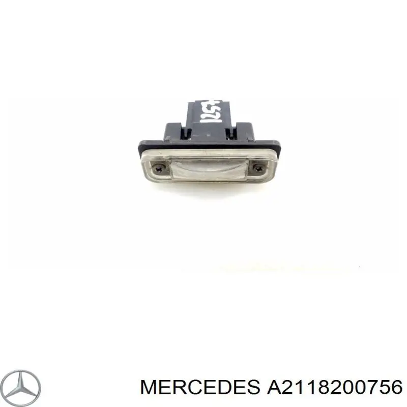 A2118200756 Mercedes Lanterna da luz de fundo de matrícula traseira