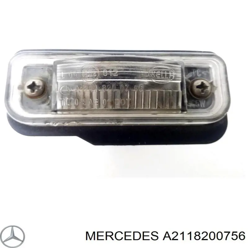 Compre A2118200756 Mercedes Lanterna da luz de fundo de matrícula traseira