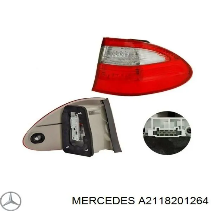 Lanterna traseira direita externa Mercedes A2118201264 preço, a partir de 160,32 USD