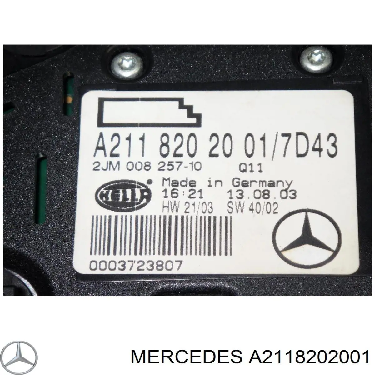 A2118202001 Mercedes Quebra-luz de iluminação de salão (de cabina)
