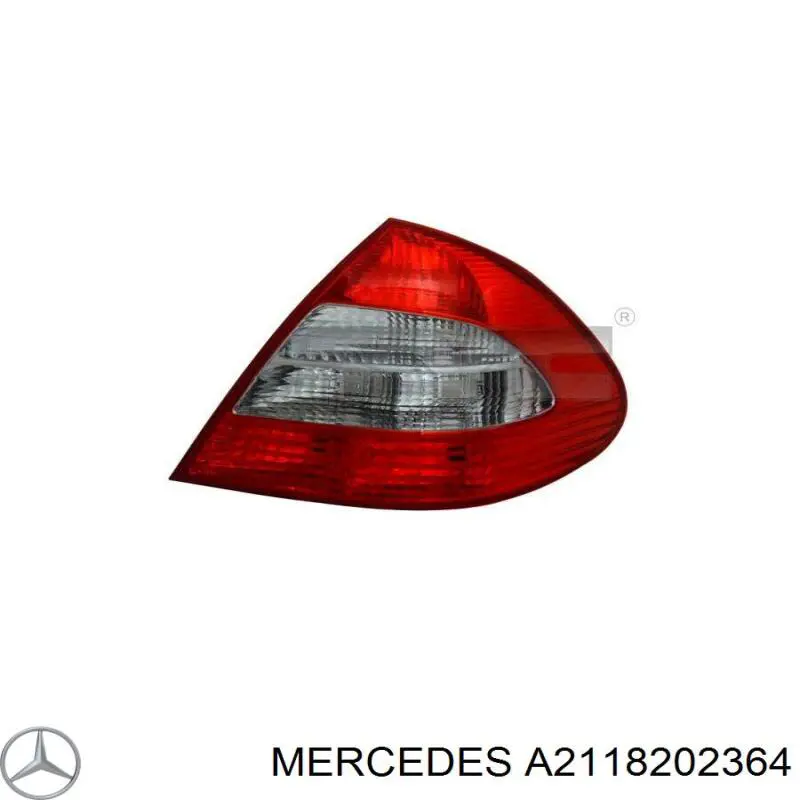 A2118202364 Mercedes Lanterna traseira esquerda externa