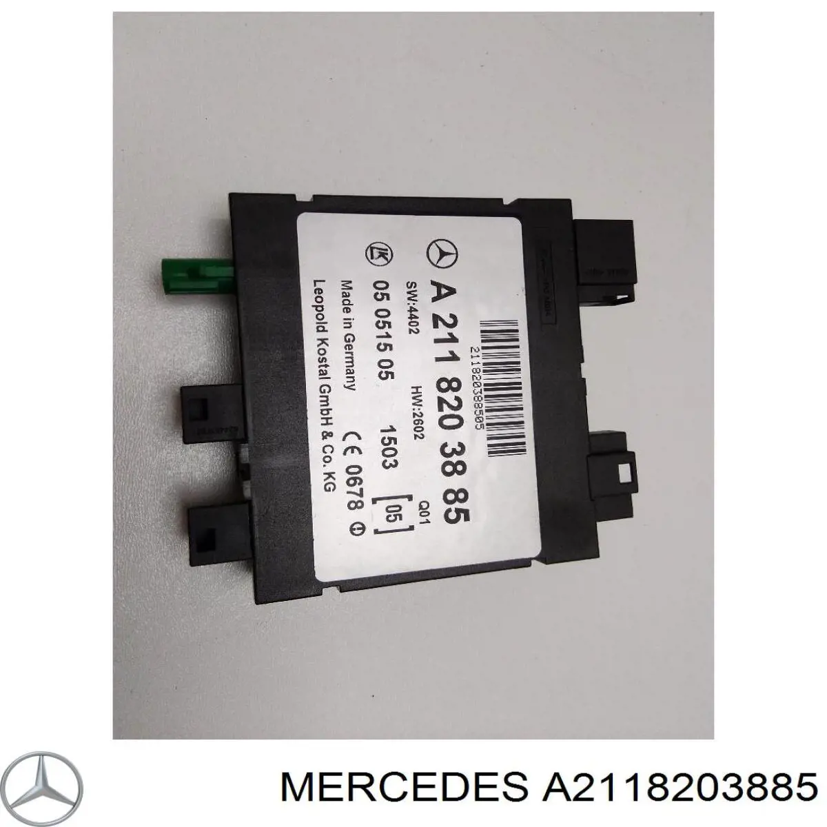 A2118203885 Mercedes Módulo de direção (Centralina eletrônica) de abertura de tampa de porta-malas (de 3ª/5ª porta traseira)