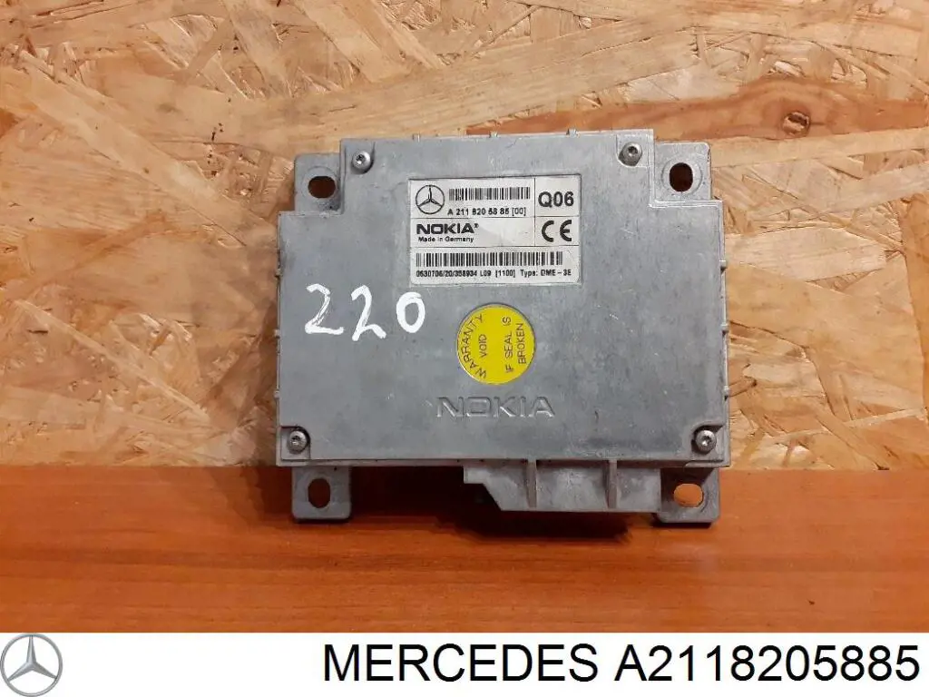 A2118205885 Mercedes Unidade de controlo de telefone