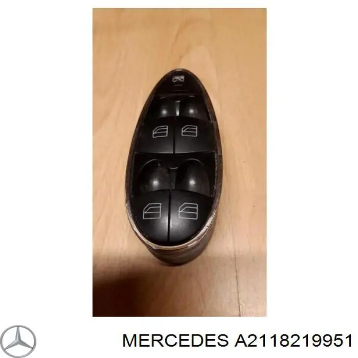 A2118219951 Mercedes Unidade de botões dianteira esquerda de controlo de elevador de vidro