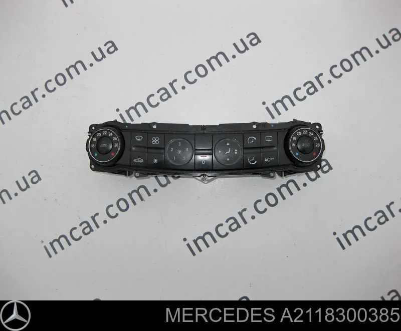 A2118300385 Mercedes Unidade de controlo dos modos de aquecimento/condicionamento
