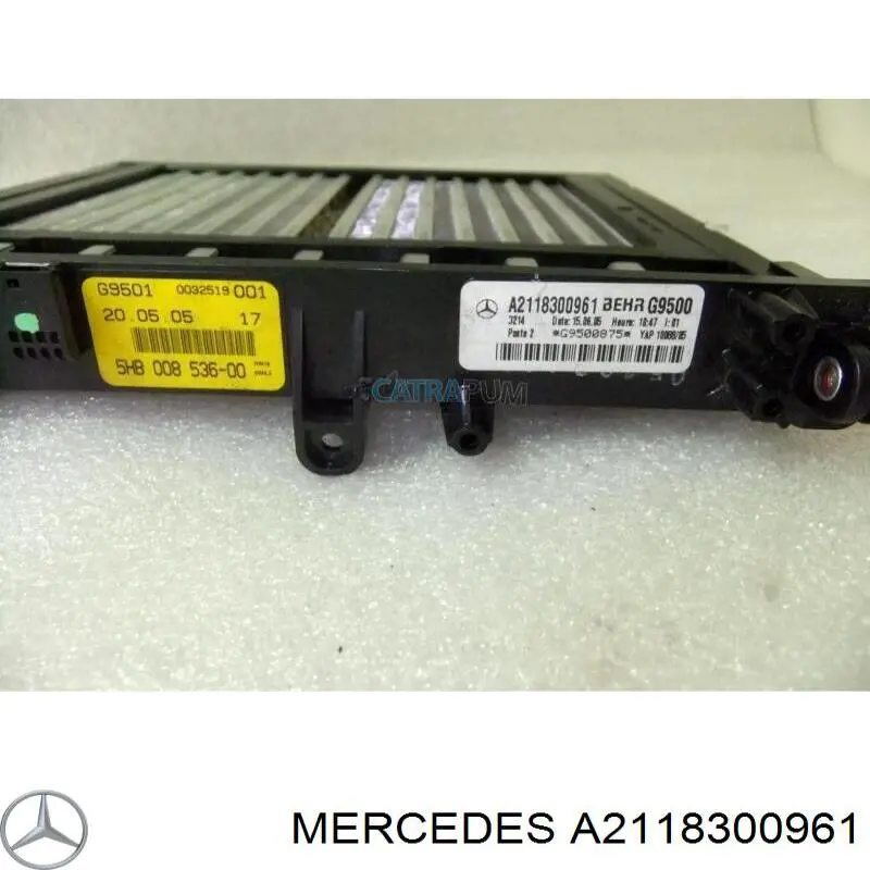 A2118300961 Mercedes Aquecedor elétrico de ar do sistema de calefacção de salão