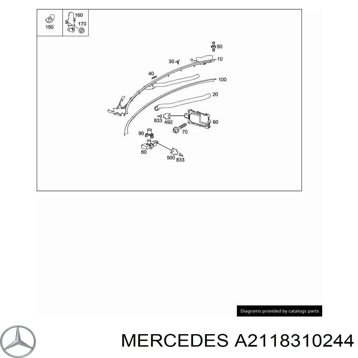  Mercedes A2118310244 preço, a partir de 10,18 USD