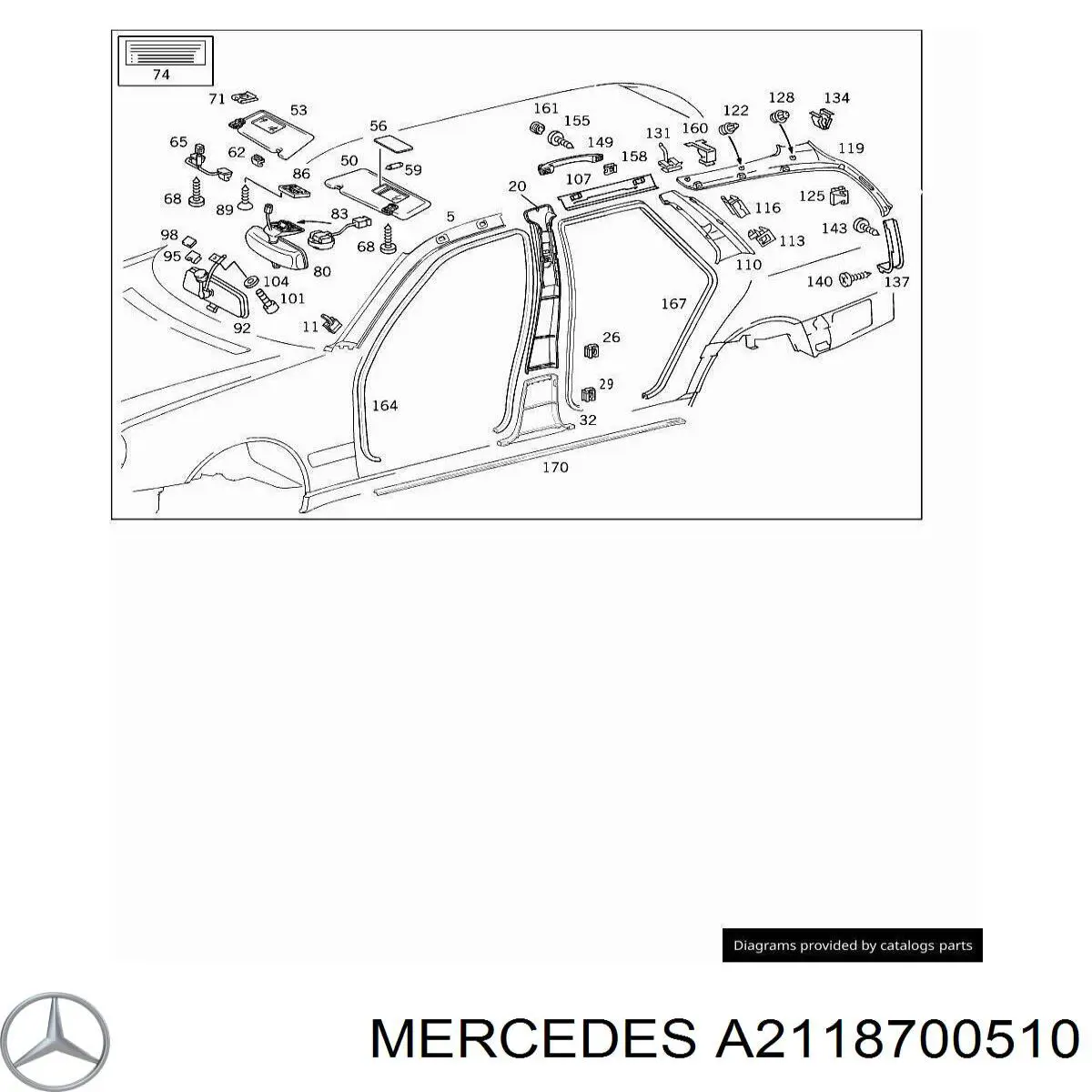 A2118700510 Mercedes 