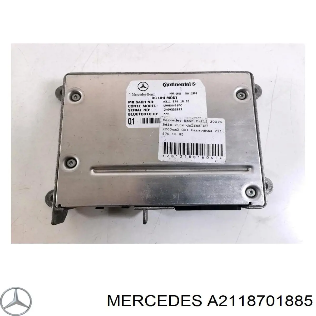Unidade de controlo Bluetooth Mercedes A2118701885 preço, a partir de 63,31 USD