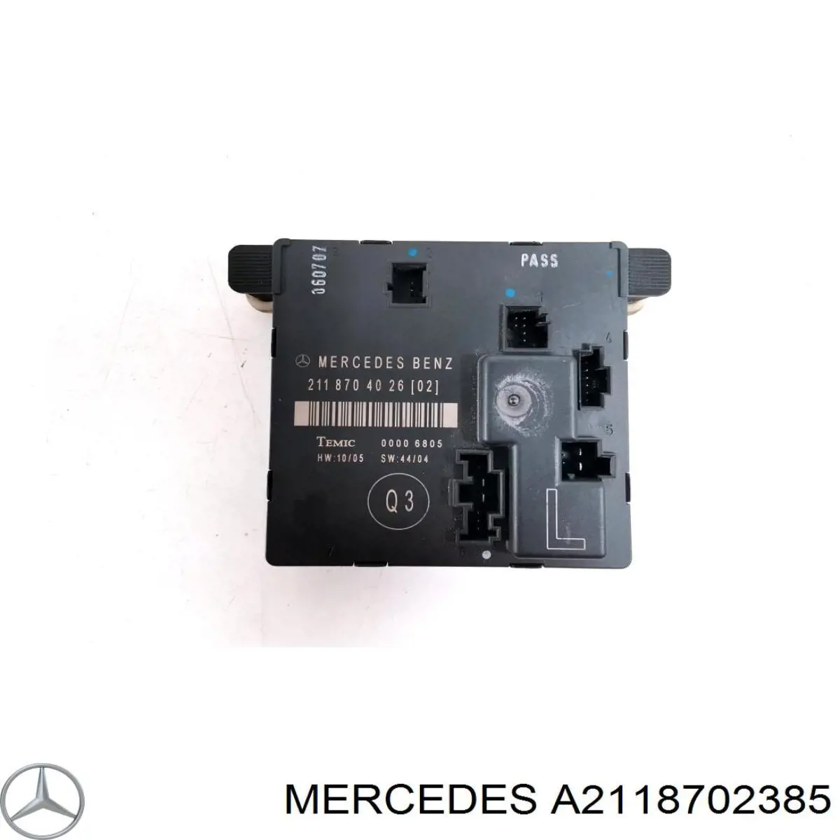 A2118702385 Mercedes Módulo de conforto da porta traseira