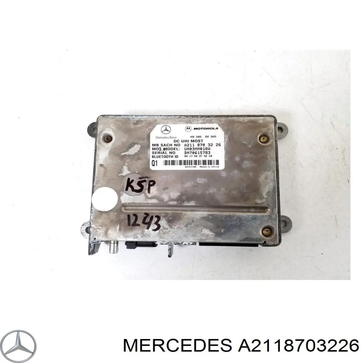 A2118703226 Mercedes Unidade de controlo de telefone