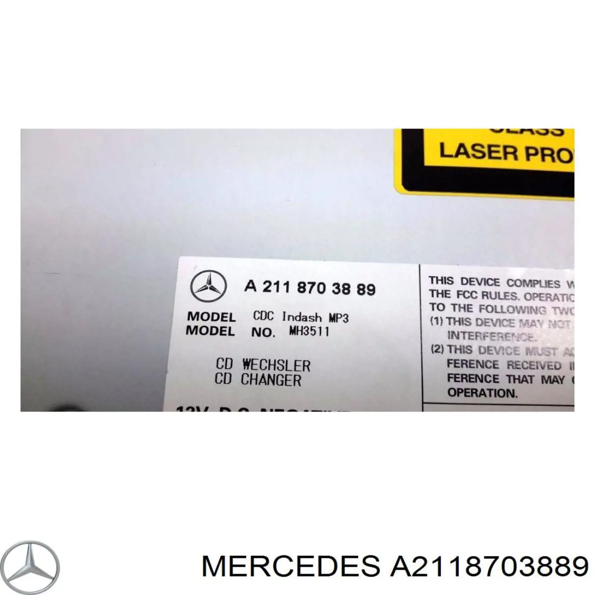 A2118703889 Mercedes Aparelhagem de som (rádio AM/FM)