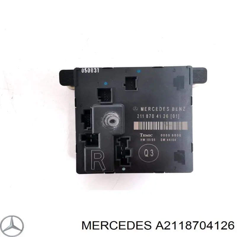 A2118704126 Mercedes Módulo de conforto da porta traseira