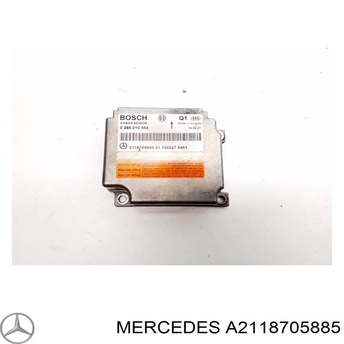 A2118705885 Mercedes Módulo processador de controlo da bolsa de ar (Centralina eletrônica AIRBAG)