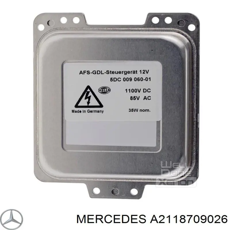 A2118709026 Mercedes Unidade de encendido (xénon)
