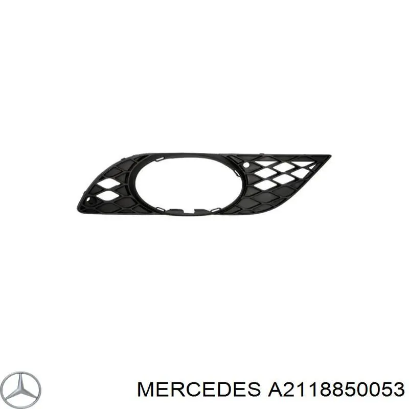 A2118850053 Mercedes Grelha central do pára-choque dianteiro