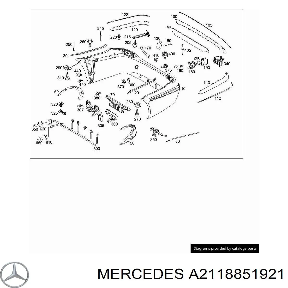 Consola esquerda de absorvedor do pára-choque traseiro Mercedes A2118851921 preço, a partir de 73,31 USD