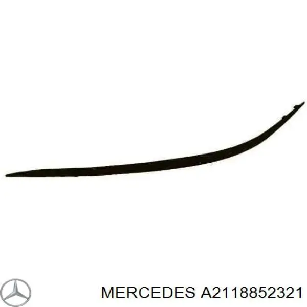 Moldura esquerda do pára-choque dianteiro Mercedes A2118852321 preço, a partir de 22,98 USD