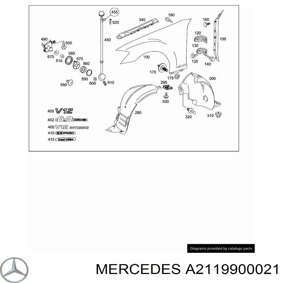 A2119900021 Mercedes 