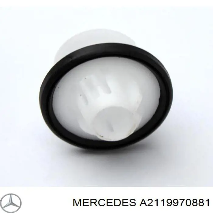 A2119970881 Mercedes Cápsula (prendedor) de fixação de placas sobrepostas do acesso