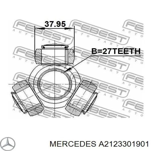 Semieixo (acionador) dianteiro direito Mercedes A2123301901 preço, a partir de 158,12 USD