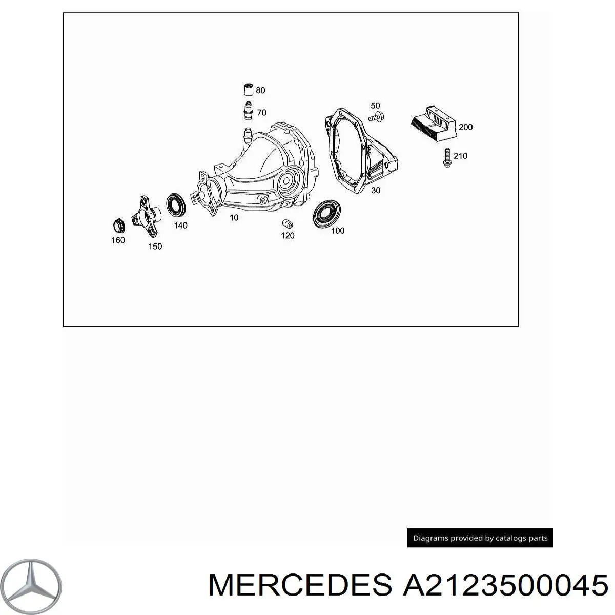Flange da haste de redutor traseiro Mercedes A2123500045 preço, a partir de 105,62 USD