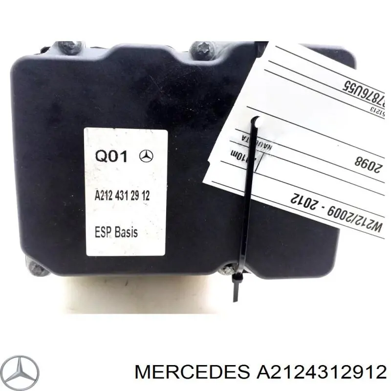 A2124312912 Mercedes Unidade hidráulico de controlo ABS
