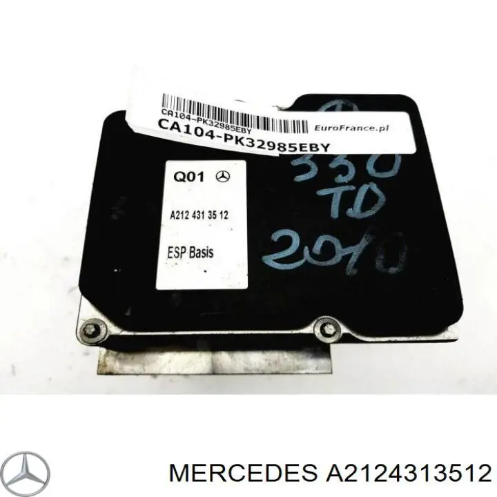 A2124313512 Mercedes Unidade hidráulico de controlo ABS