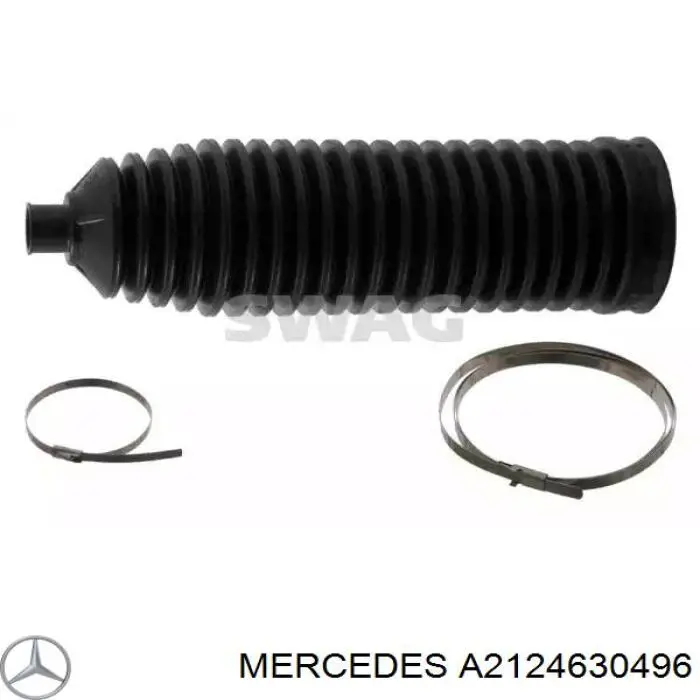 Bota de proteção do mecanismo de direção (de cremalheira) Mercedes A2124630496 preço, a partir de 17,80 USD