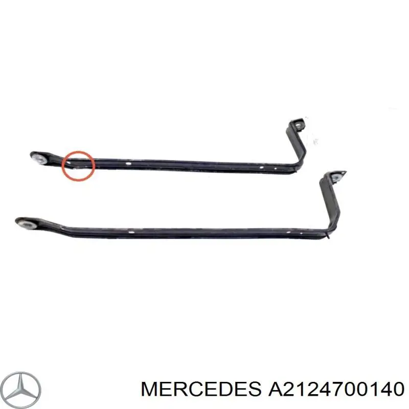 A2124700140 Mercedes Consola de tanque de combustível