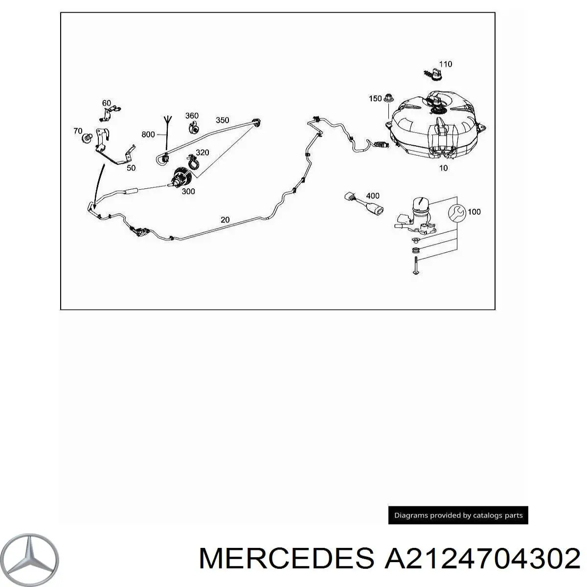 A2124704302 Mercedes Tanque AD BLUE
