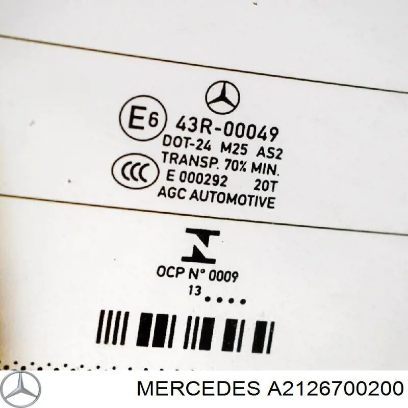 Vidro traseiro Mercedes A2126700200 preço, a partir de 260,49 USD