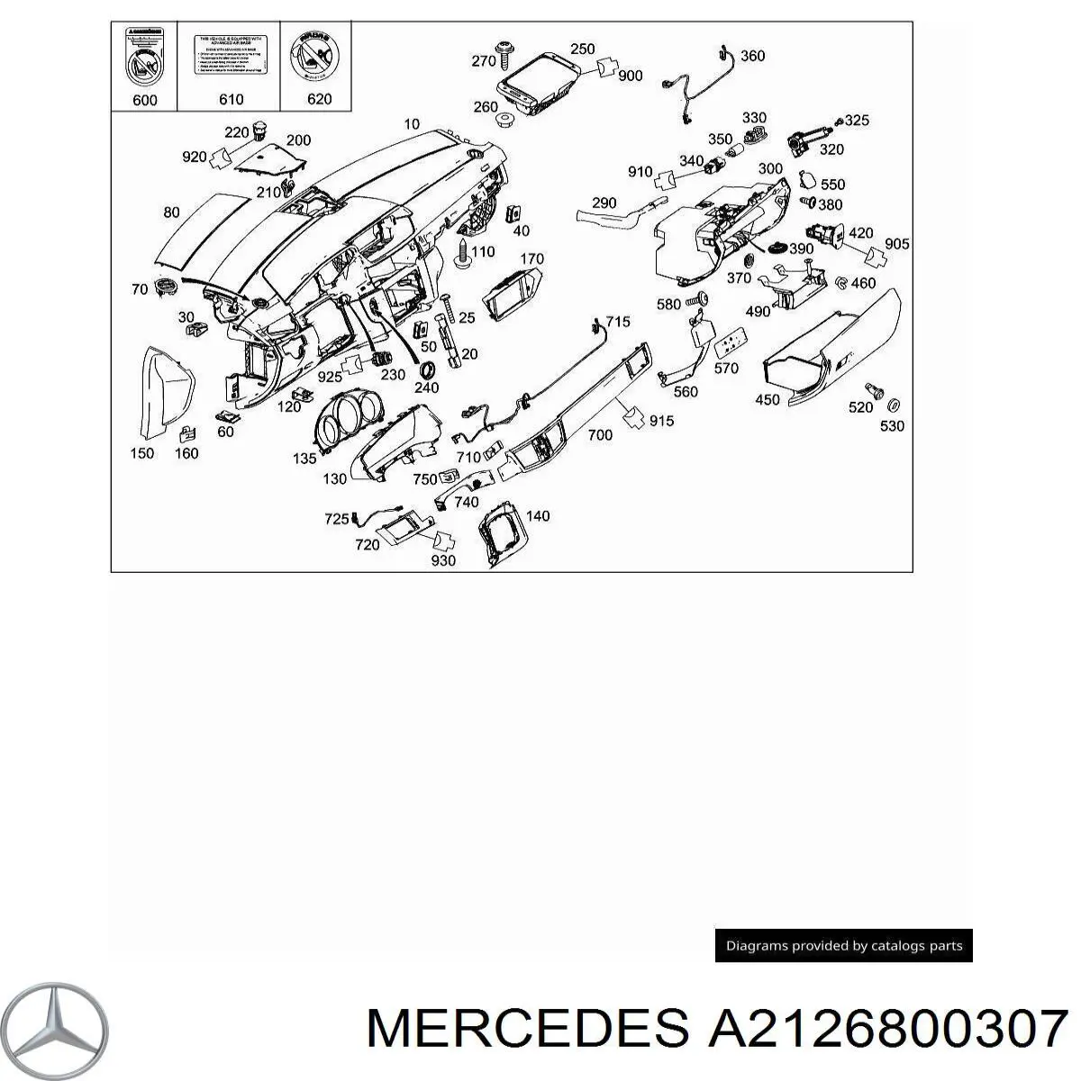 Compre A21268003079051 Mercedes 