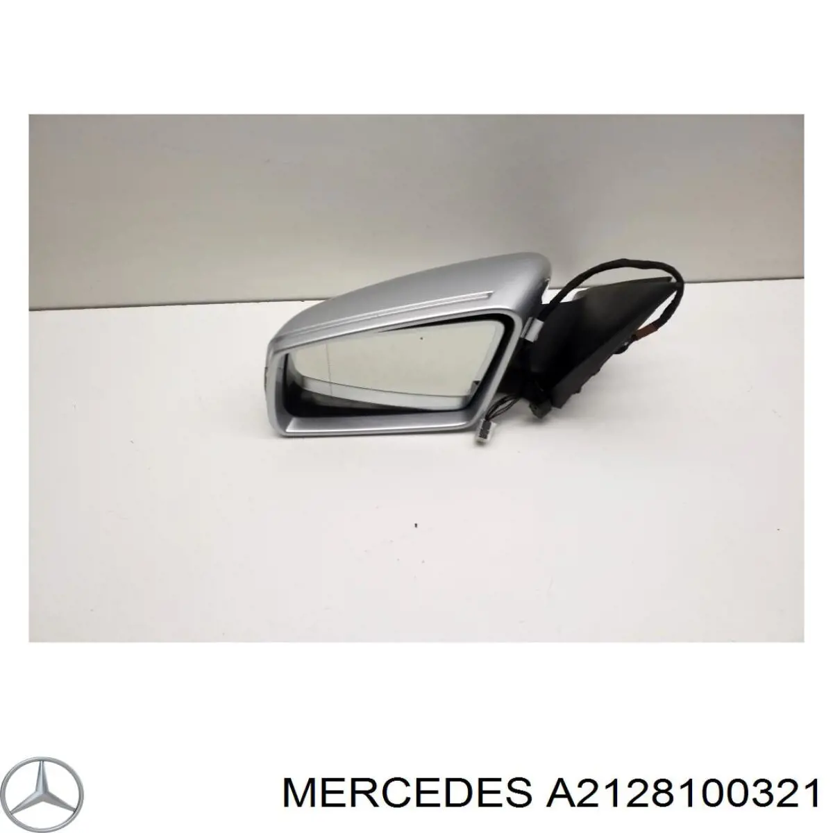 A2128100321 Mercedes Elemento espelhado do espelho de retrovisão esquerdo
