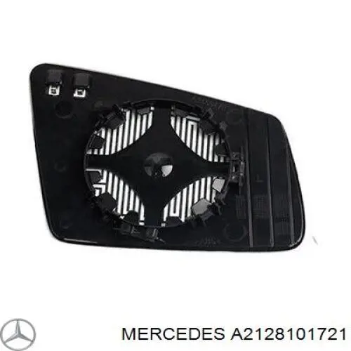 A2128101721 Mercedes Elemento espelhado do espelho de retrovisão esquerdo