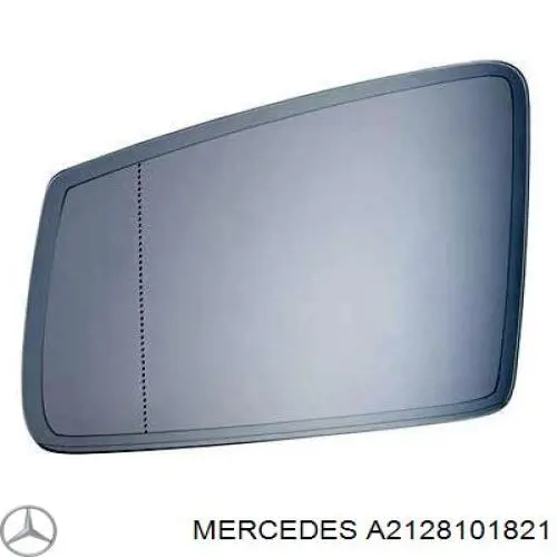 Elemento espelhado do espelho de retrovisão esquerdo Mercedes A2128101821 preço, a partir de 867,82 USD