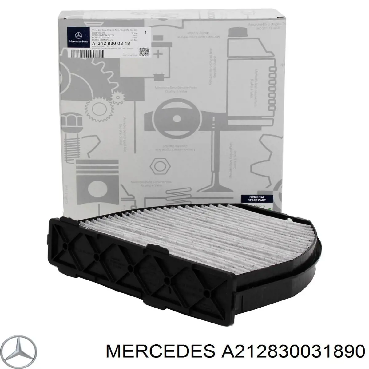 Filtro de salão Mercedes A212830031890 preço, a partir de 34,54 USD
