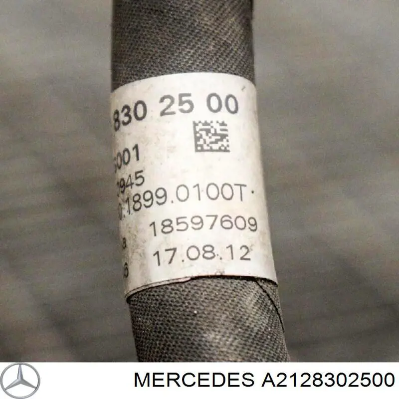 A2128302500 Mercedes Mangueira de aparelho de ar condicionado, desde o radiador até o vaporizador